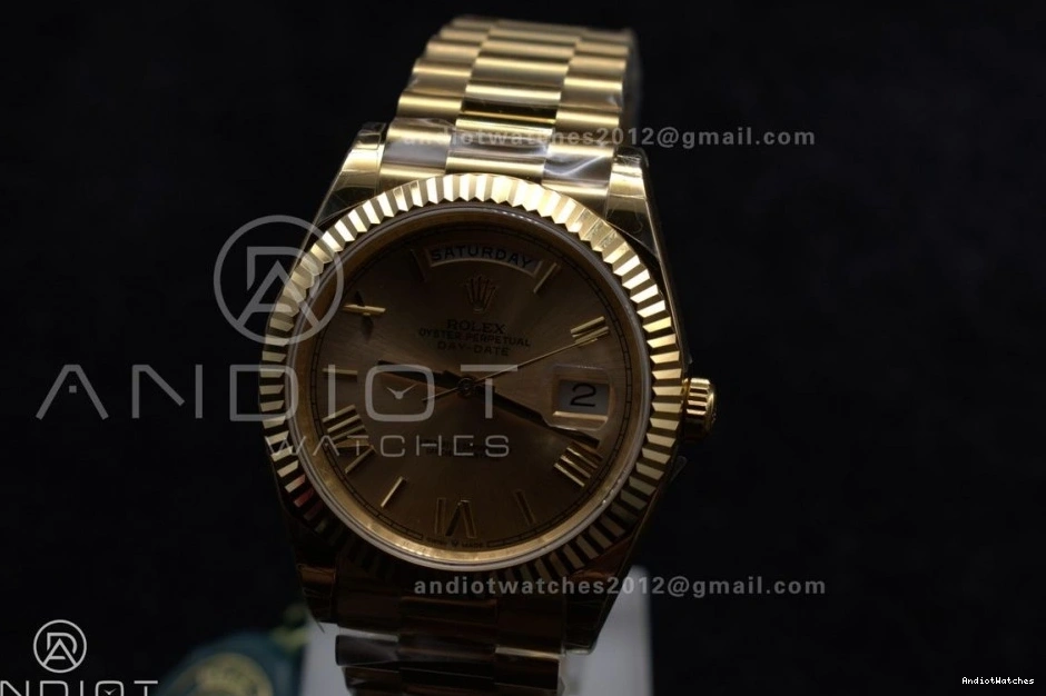 RG DayDate 40 Dial on Bracelet A GSF Weight Gold 390 OnTrend President Roman Gain 0113